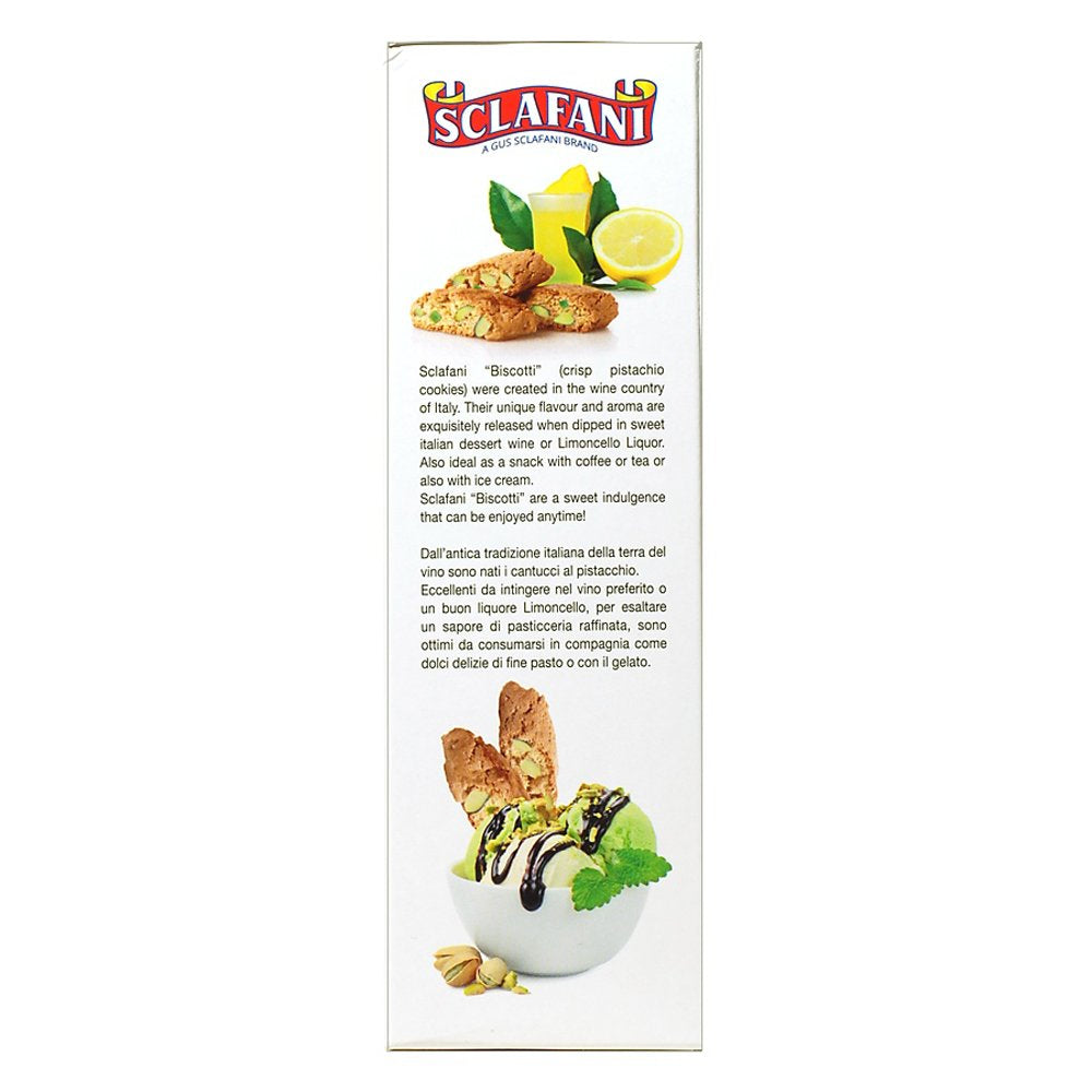 Biscotti Cookies 6.35 Oz (180 Grams) Boxes (12 Pistachio)