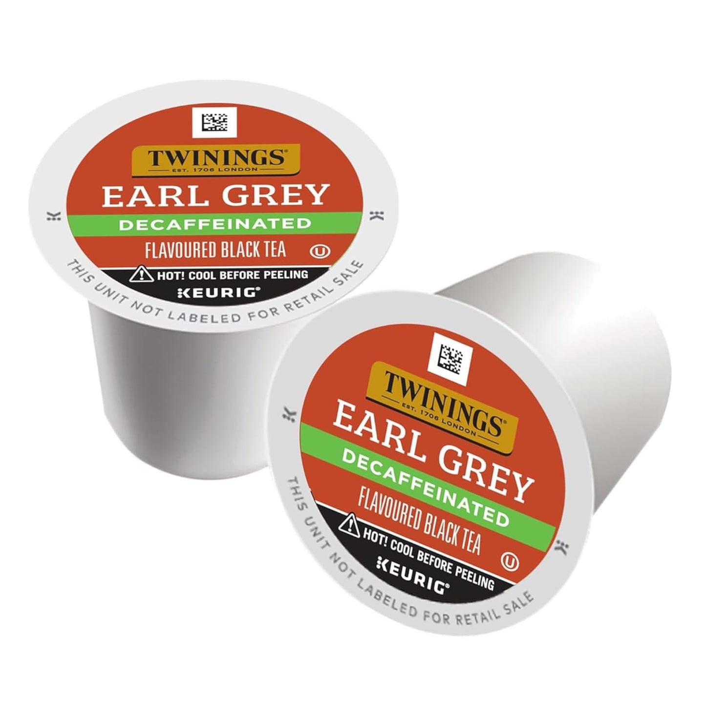 Twinings Decaf Earl Grey K-Cup Pods for Keurig, Decaffeinated Black Tea Flavoured with Citrus and Bergamot, 24 Count (Pack of 2)