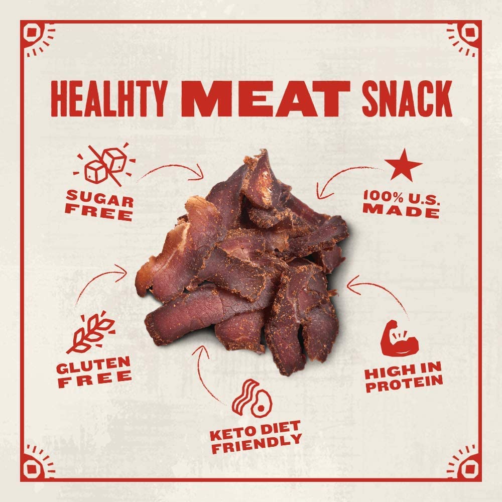 Made By True Beef Sliced Bites Ultimate Variety (2 Ounce, Pack Of 5) - All Natural, Zero-Sugar True Jerky Biltong - High Protein
