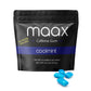 Maax Caffeine Energy Gum - Focus Gum, 125mg Caffeine per Piece, Coolmint, 1.9oz (Pack of 5), Blue