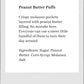 Plantation Candy, One Pound Gift Bags (Peanut Butter Puffs)