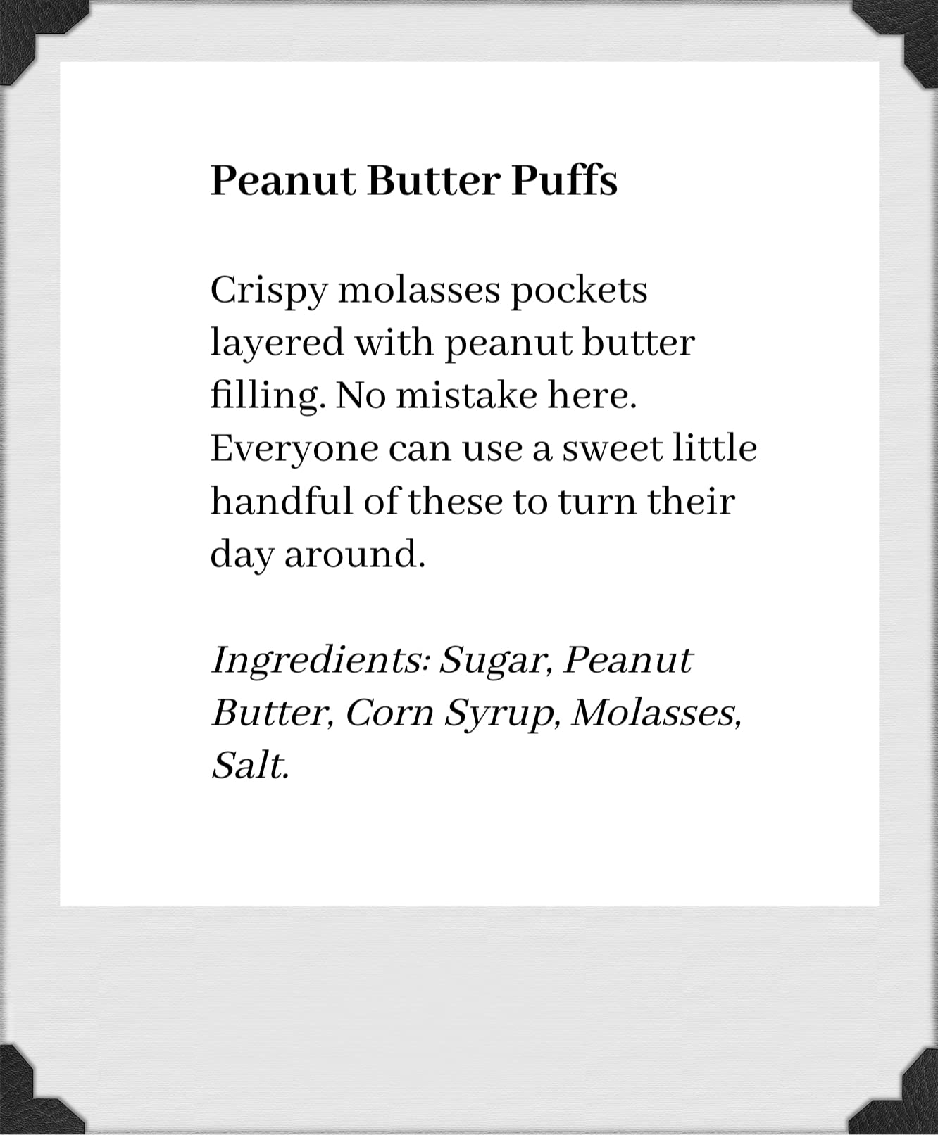 Plantation Candy, One Pound Gift Bags (Peanut Butter Puffs)