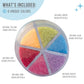 Sweets Indeed Sprinkles 6 Cell Edible Mix Jimmies Perfect For Cake Decorations Baking Ice Cream Cookies Cupcake Topper (Natural