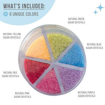 Sweets Indeed Sprinkles 6 Cell Edible Mix Jimmies Perfect For Cake Decorations Baking Ice Cream Cookies Cupcake Topper (Natural