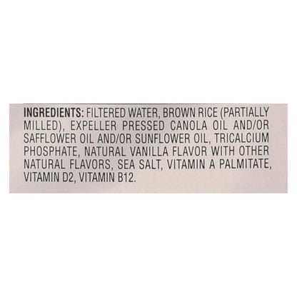 Rice Dream Vanilla Enriched Rice Drink