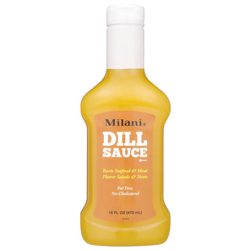 Milani Dill Sauce All-Purpose Sauce, Tangy Flavor, Fat Free, 16 fl oz Bottle