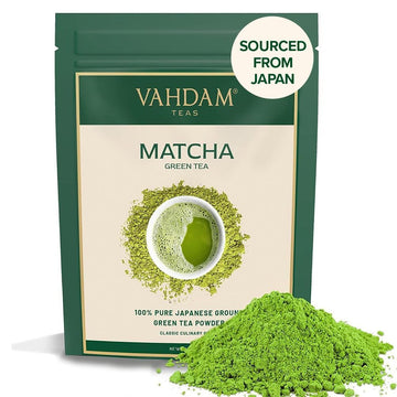 Vahdam, Matcha Green Tea Powder (25G/0.8Oz) Authentic Japanese Matcha Powder | Classic Culinary Grade Green Tea Matcha | Matcha