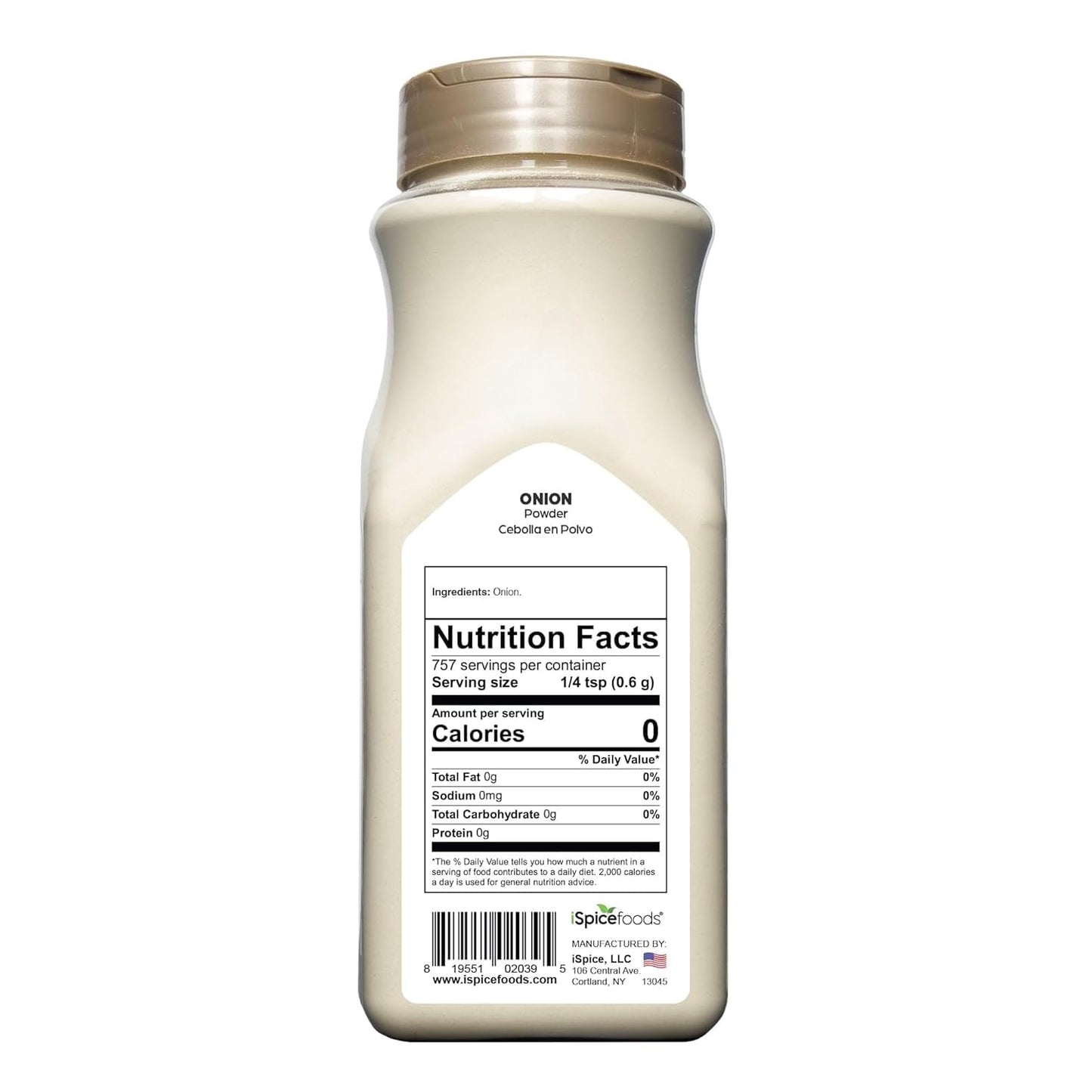 Ispice Blend | Onion Powder | 16 Oz | Bulk Size | Rich Aroma | Kosher (Onion Powder)