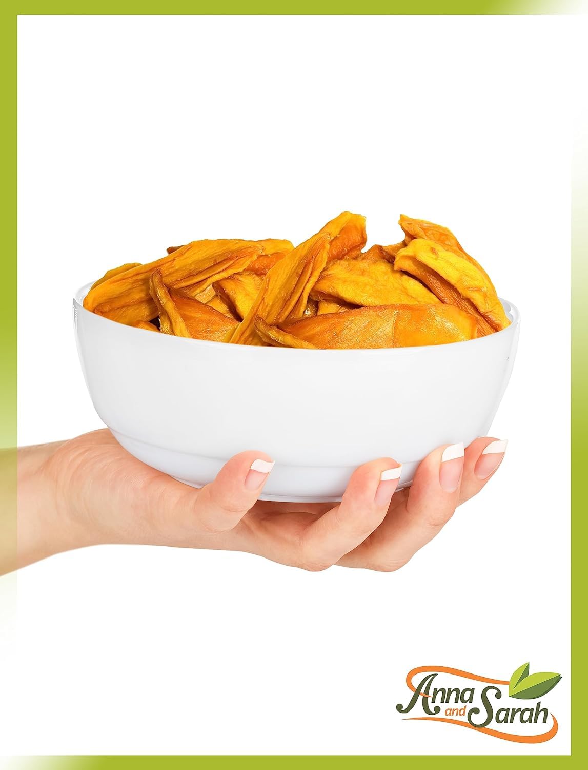 Anna and Sarah Dried Organic Mango Strips, No Sugar Added, 8 Oz Resealable Bag