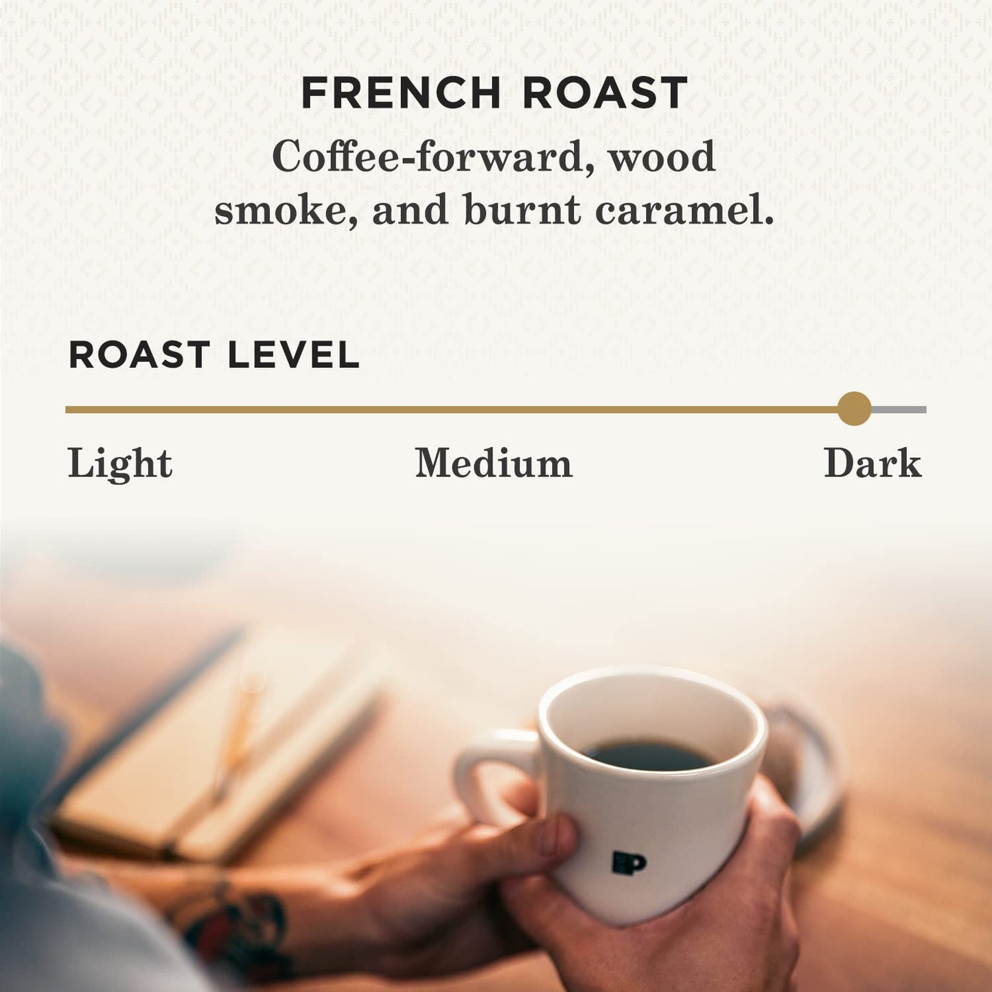 Peet's Coffee Dark Roast Ground Coffee, French Roast, 63 Ounces (6 Bags of 10.5 Ounces) - Premium Quality Brew