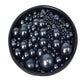 Sentovac Black Pearl Sprinkles Edible Sugar For Cake Decorating Fancy Sprinkles Cake Topper Cupcake Cookie Baking Decorations Halloween Christmas Valentine'S Day Wedding Supplies