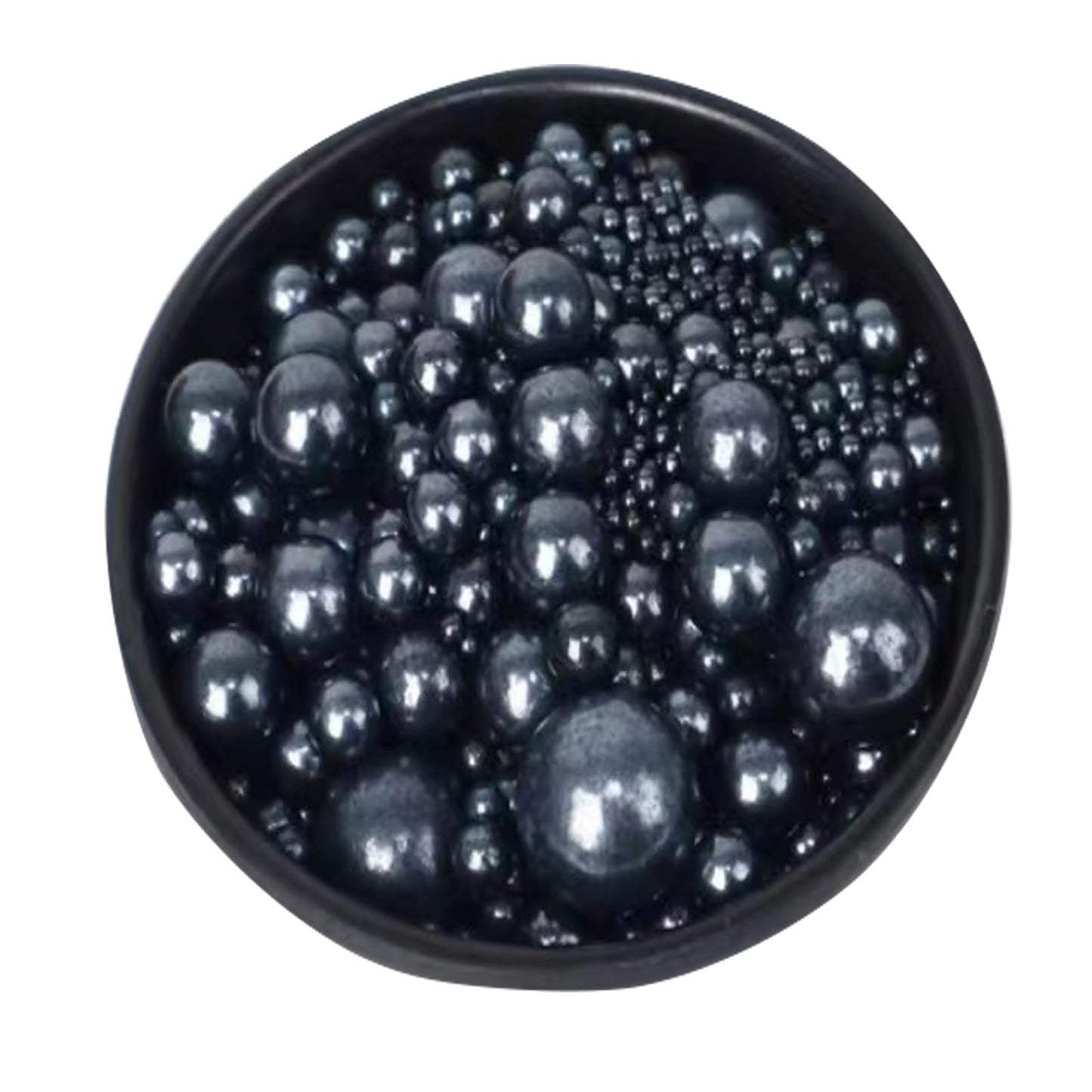 Sentovac Black Pearl Sprinkles Edible Sugar For Cake Decorating Fancy Sprinkles Cake Topper Cupcake Cookie Baking Decorations Halloween Christmas Valentine'S Day Wedding Supplies