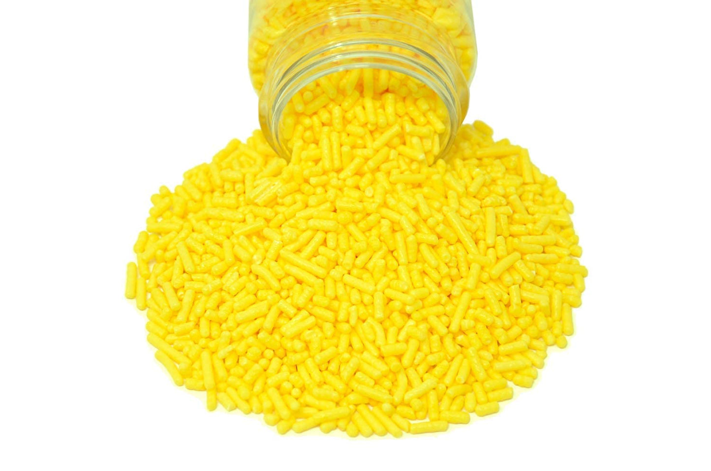 Mystic Sprinkles Solid Color Jimmy Sprinkles (Yummy Yellow Jimmies 3Oz)