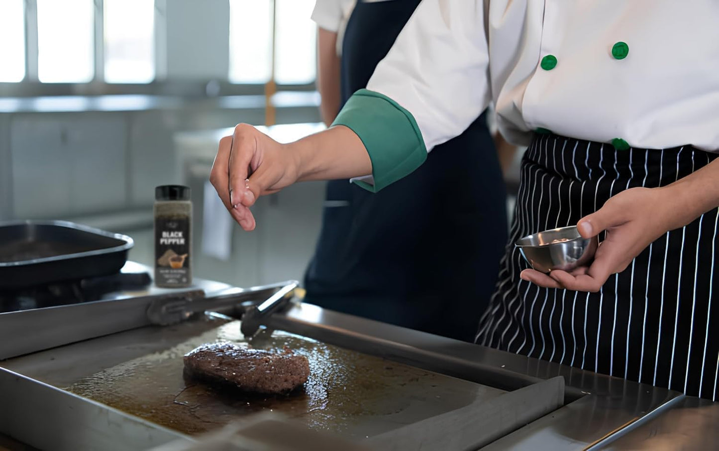 Fresh Finest Course Black Pepper - 12 oz 350G for Home and Commercial Cooking - Course Grind Black Pepper in Practical Container