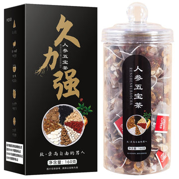 Flavor Blendseng Five Treasures Tea Kidney Tea Bags  Chinese Mens Kidney Formula Flavor Blendseng Six Treasure Herbal Tea  Precious Ingredients Formula Mixed Herbal Floral Tea Bags For Men & Women