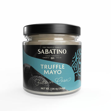 Sabatino Truffle Mayo - Gourmet Black Truffle Infused Mayonnaise | Rich & Creamy Spread for Sandwiches, Burgers, Dipping, & More