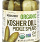 Woodstock Organic Pickles - Kosher Dill - Spears - Case Of 6 - 24 Oz.