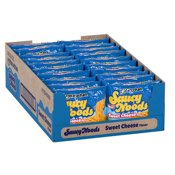 Maruchan Ramen Sweet Cheese, Saucy Noods - Wide Noodles with Creamy Cheddar Sauce, Bold Korean-Inspired Flavor, Made in USA - 3.