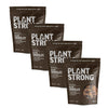 PLANTSTRONG Dark Chocolate Granola Snack Mix - Whole-Grain, Whole-Fruit Sweetened, Plant-Based, Oil Free - Pack of 4 x 9oz Bags