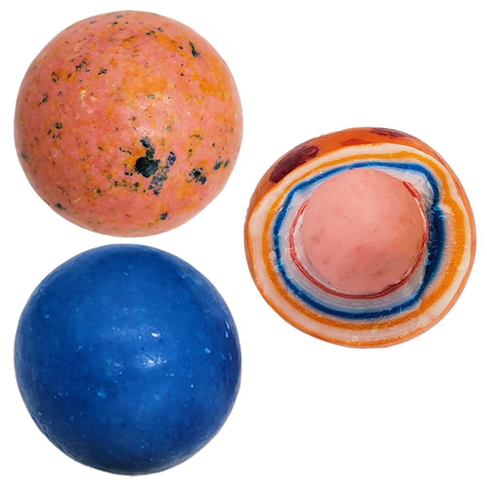 Fruidles Jumbo Psychedelic Jawbreaker Candy, 2 1/4 Inches, White, Kosher Certified, Single