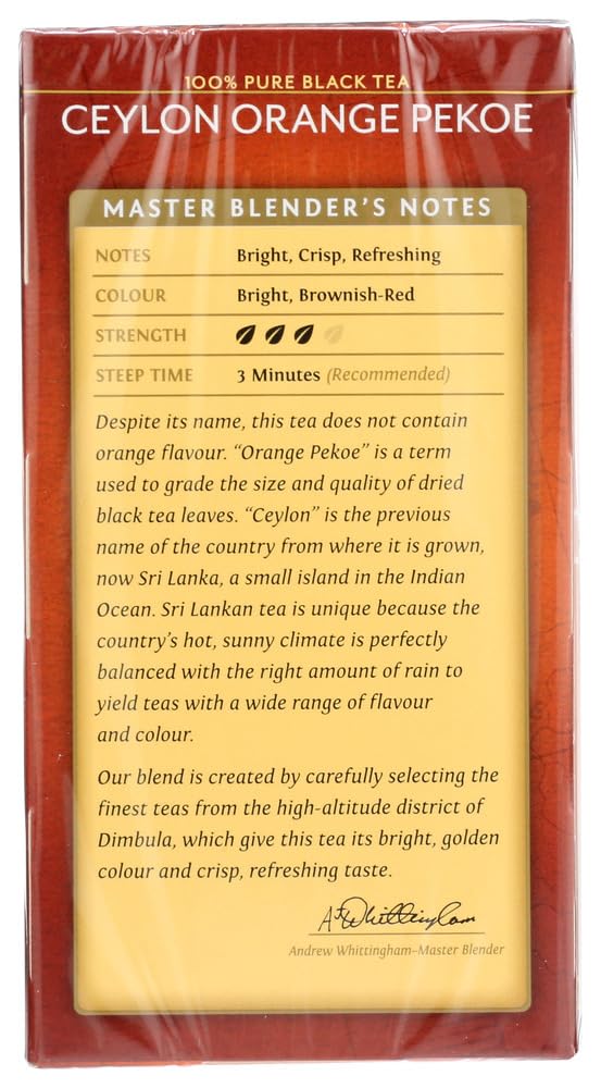 Ceylon Orange Pekoe Tea - 20 - Bags