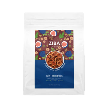Ziba Foods Sun Dried Figs | 2.2 lbs | No Sugar Added Non-GMO, Gluten Free Dried Fig Snack | Vegan Figs Dried Fruit Easy to Seal 