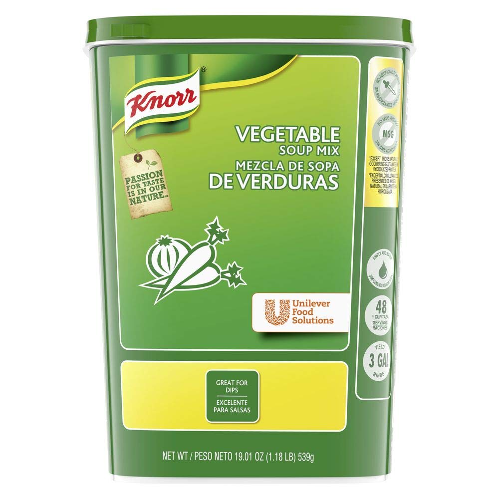 Knorr Professional Vegetable Soup Mix Vegetarian  No Artificial Flavors  No added MSG  19.01 oz  Pack of 6