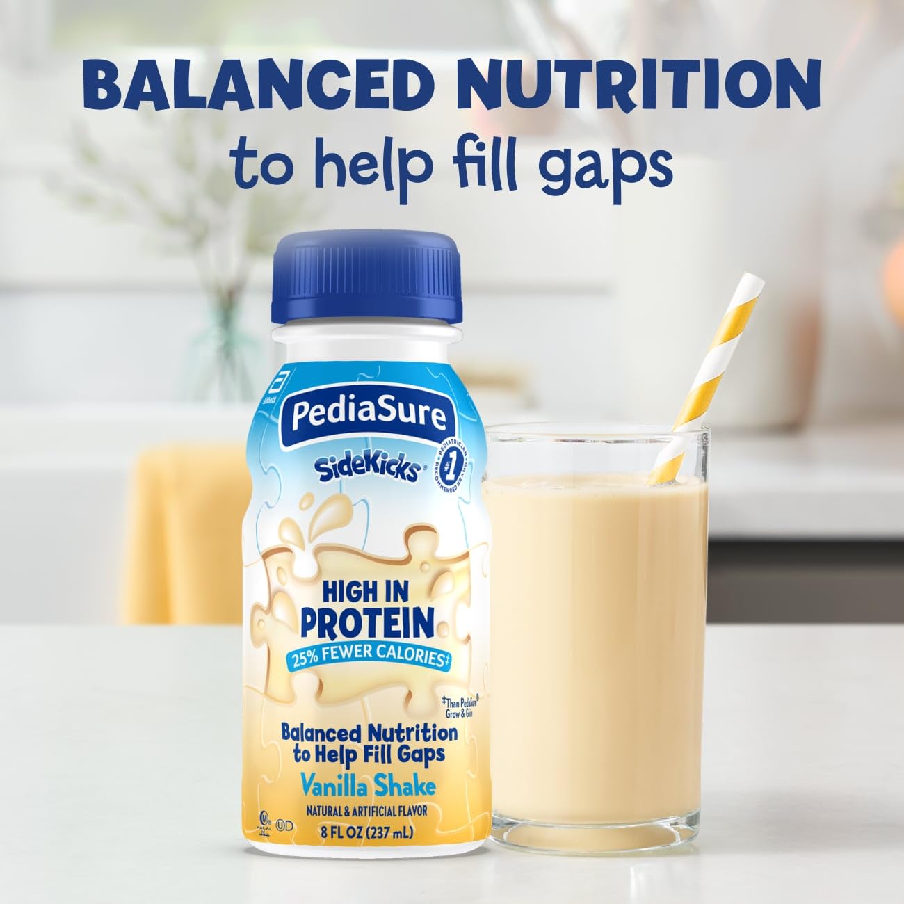 PediaSure SideKicks, Kids Protein Shake, With Key Nutrients and Protein to Help Kids Catch Up on Growth and Fill Nutrient Gaps,