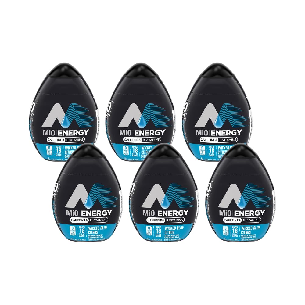 Mio Energy Liquid Water Enhancer, Wicked Blue Citrus, 1.62 Fl Oz, Pack of 6