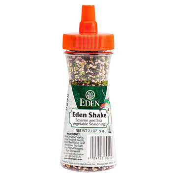 Eden Shake Furikake, Made In Japan, Rice Seasoning, No Sugar, Seaweed, Nori, Pickled Red Shiso Leaf, Black And White Sesame Seeds, Rice Topping, Onigiri, 2.1 Oz