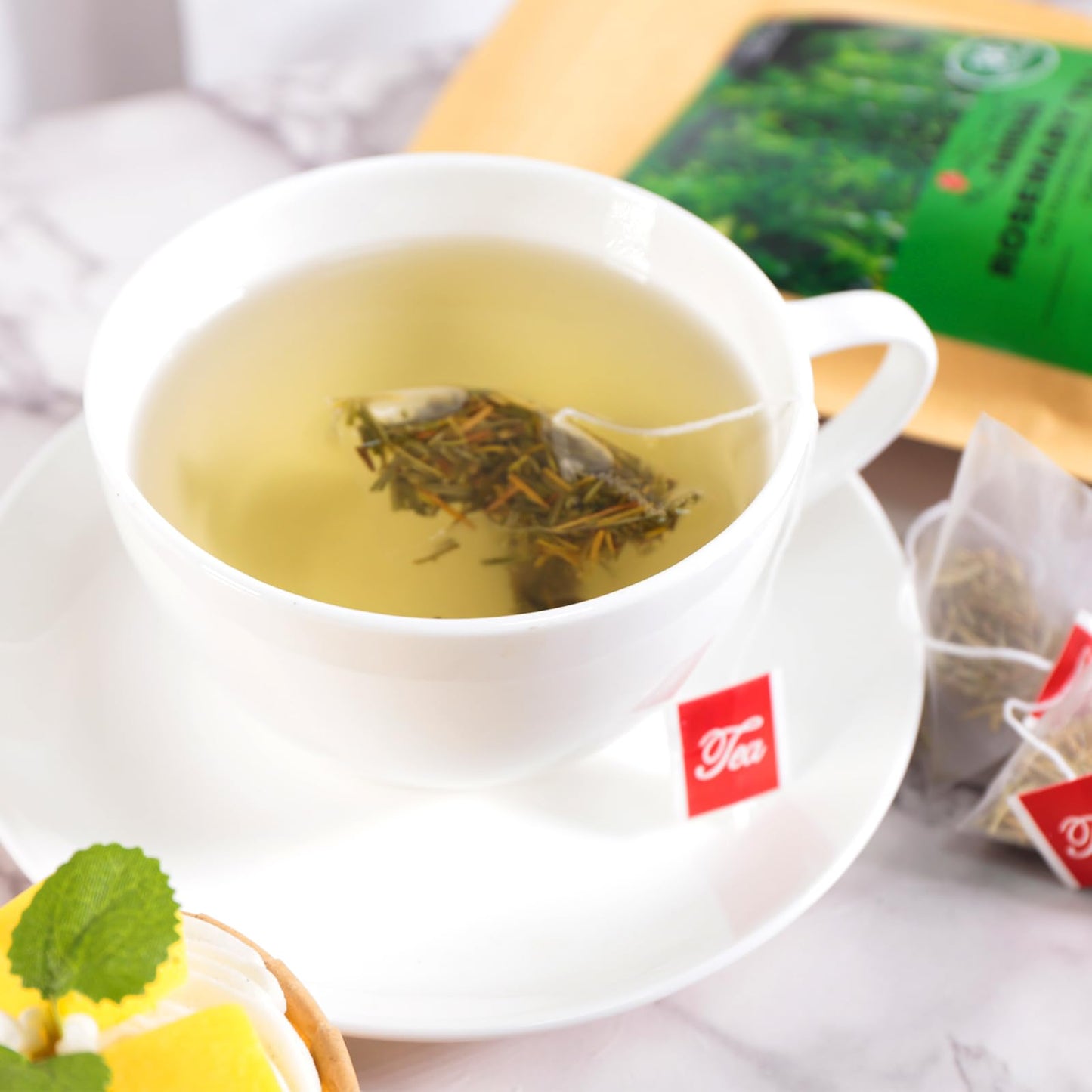 FullChea Rosemary Tea Bags - 36 Count, Non-GMO, Caffeine-free, Premium Dried Rosemary Leaves, Cultivated from Egypt