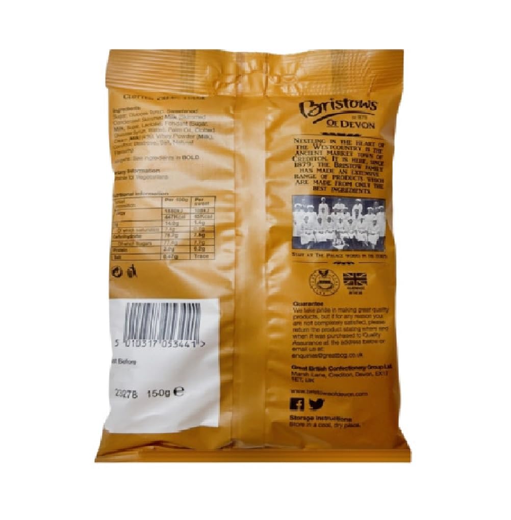 Bristows Clotted Cream Fudge Pack of 6 - 150g (5.29 Ounce)