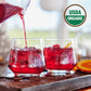 Grace Farms Organic Hibiscus Orange Iced Tea - 12 Brew Bags, 3 Gallons, Naturally Sweet, Sugar-Free, Refreshing Beverage