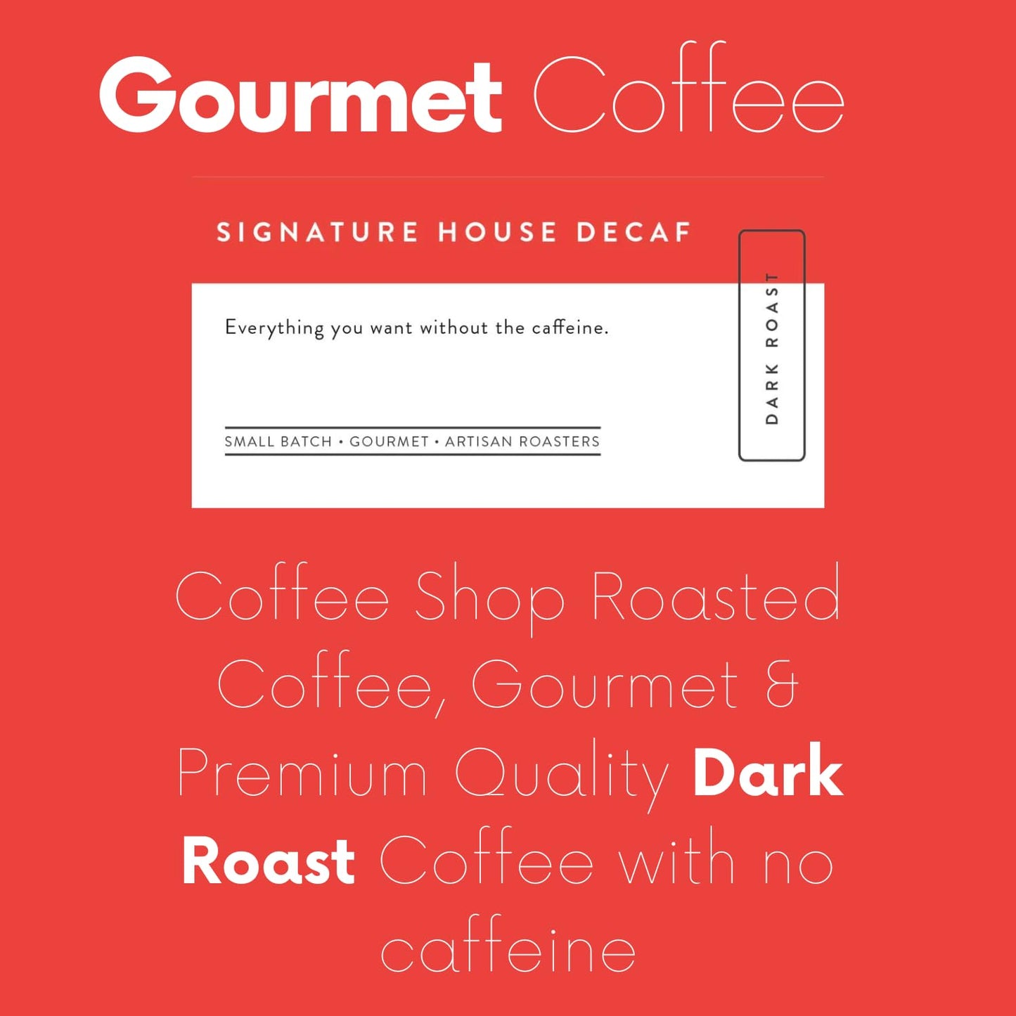 Sarasota Coffee Whole Bean Decaf | Dark Roast Gourmet Decaffeinated Coffee Beans | Low Acid, Mold Free, Specialty Grade Bulk Bea