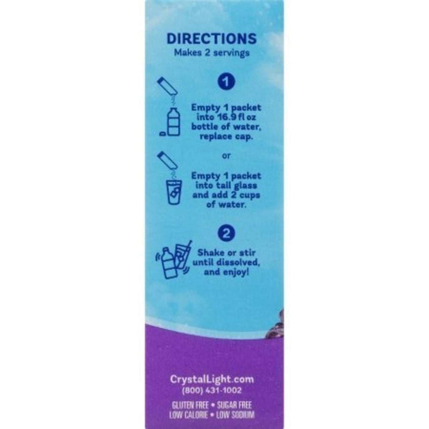 Crystal Light On-the-Go Energy Drink Mix, Sugar-Free G , Caffeinated, 1.1 oz, 10 ct (Pack of 8)