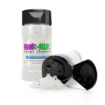 Bakell - Sweet Birthday Cake Candy Topper (85g 1x Shaker Jar) for Fruit, Food & Desserts