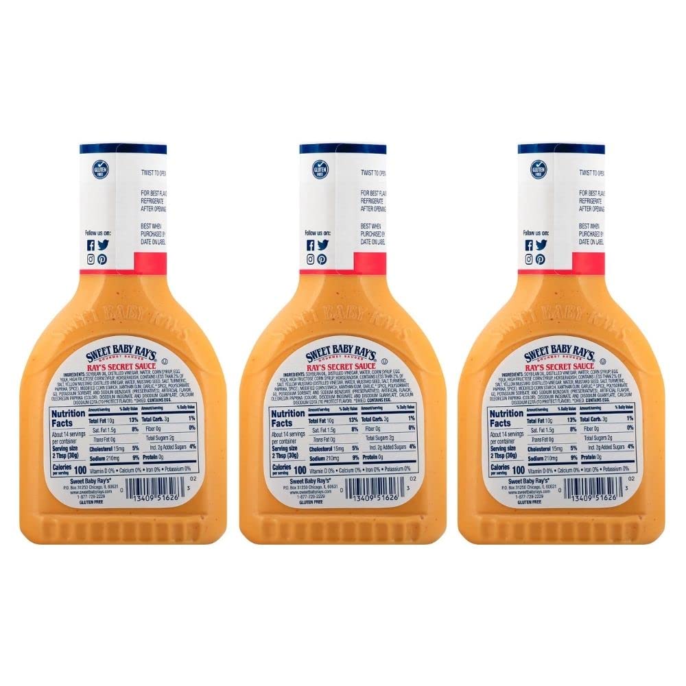 Sweet Baby Ray'S Dipping Sauce, Secret Sauce, 14 Oz (Pack Of 3)