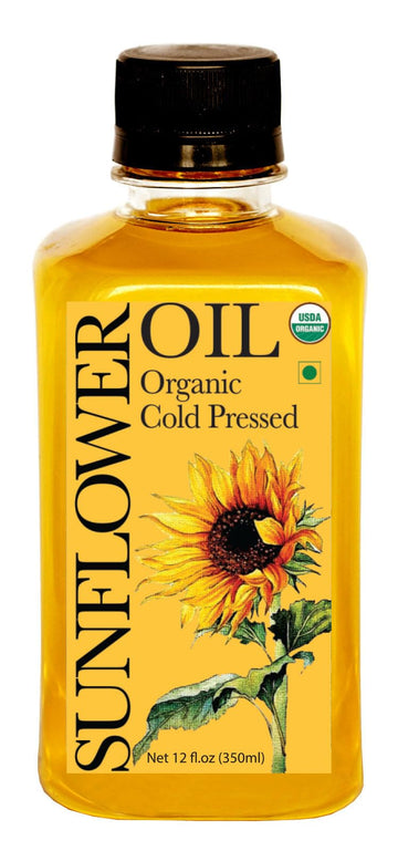 Daana Sunflower Oil: Certified USDA Organic, Extra Virgin, Cold Pressed, High Oleic, Non-GMO. Healthy Oil for Cooking, Baking, F
