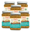 Pride Of India - PACK of 6 - Indian Split Yellow Chickpea Lentils - Protein & Fiber Rich Chana Dal, 3 Pound Jar