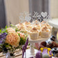 Donoter 24 Pieces Silver Glitter Engagement Cupcake Toppers He Asked She Said Yes Diamond Ring Heart Cupcake Picks For Wedding B