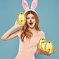 Chochkees 6 Inch Jumbo Golden Easter Eggs 6 Pack Metallic Gold, Goodie Basket Prize, 6'' Inch (6-Pack)