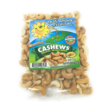 Nuts About Florida, Cashews Roasted No Salt, 5.5 Ounce