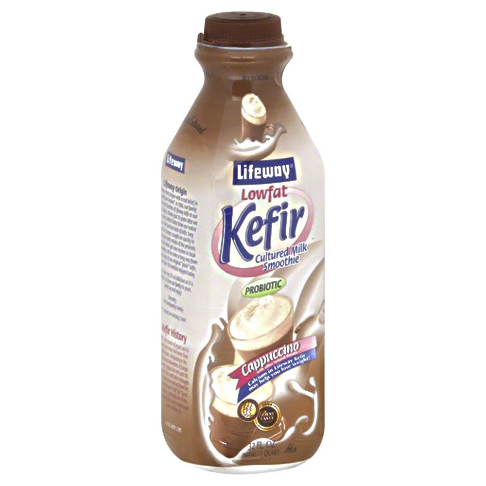 Lifeway Lowfat Kefir, Cappuccino Flavor, 32 Ounce, Pack of 6