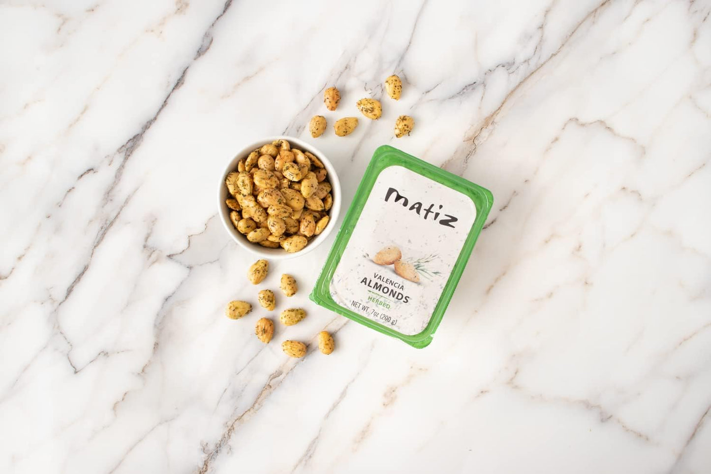Matiz Valencia Herbed Almonds | Spanish | Natural | Artisonal | 4 X 100G | (4 Pack - 400G, Valencia Herbed)