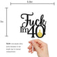 40Th Birthday Cake Topper, Hello 40,Fabulous Forty Years Birthday Cake D  Cor, Cheers To Dirty 40Th Birthday Anniversary Party D