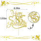 Yetxel Gold Glitter Cake Topper - 50th Anniversary Decoration - Paper - 85 Color