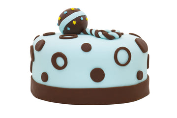 Bakerpan Premium Rolled Brown Fondant For Cake Decorating - 1 Pound, Chocolate Flavor (Made In Usa)