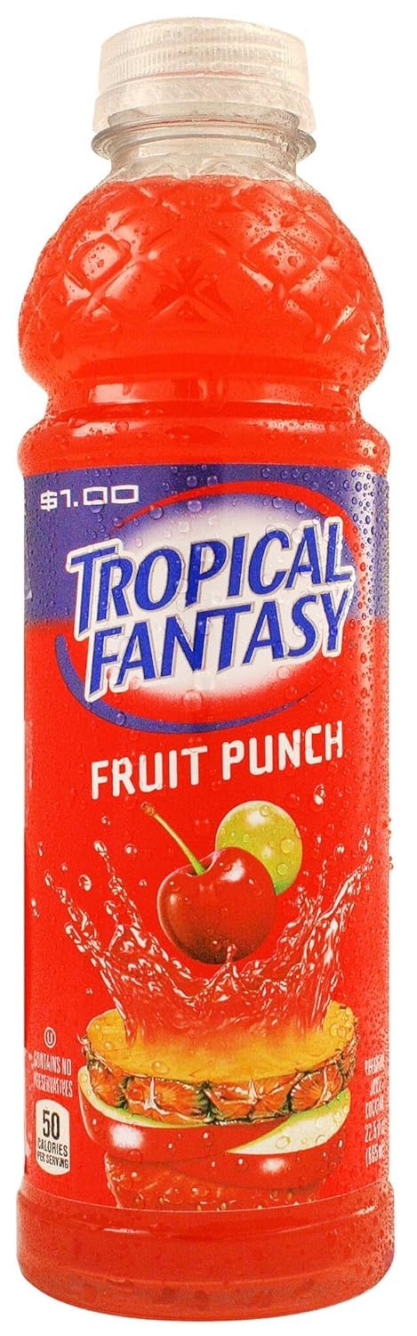 TROPICAL FANTASY Tropical Fantasy Fruit Punch Juice Cocktail, 20 Fl Oz, Pack of 1