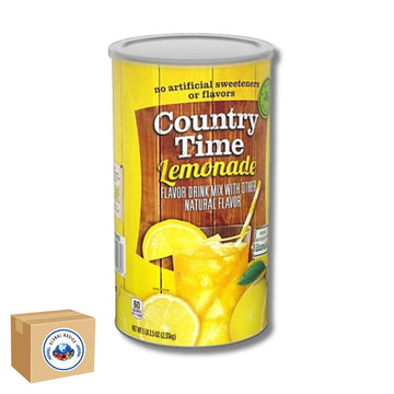 Global Basics Country Time Lemonade Powdered Drink Mix | 1 Canister, 82.5 oz | Includes Easy Scoop Measuring Cup!
