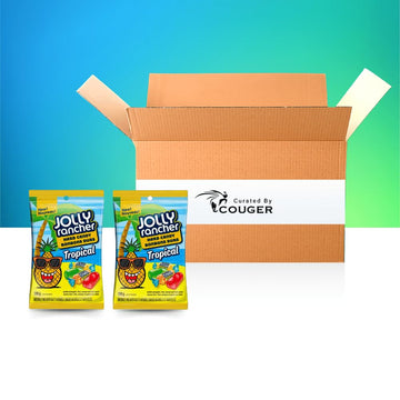Jolly Rancher Tropical Hard Candy, 198G/7 Oz, Imported From Canada (2-Pack) Bundle With Couger Card